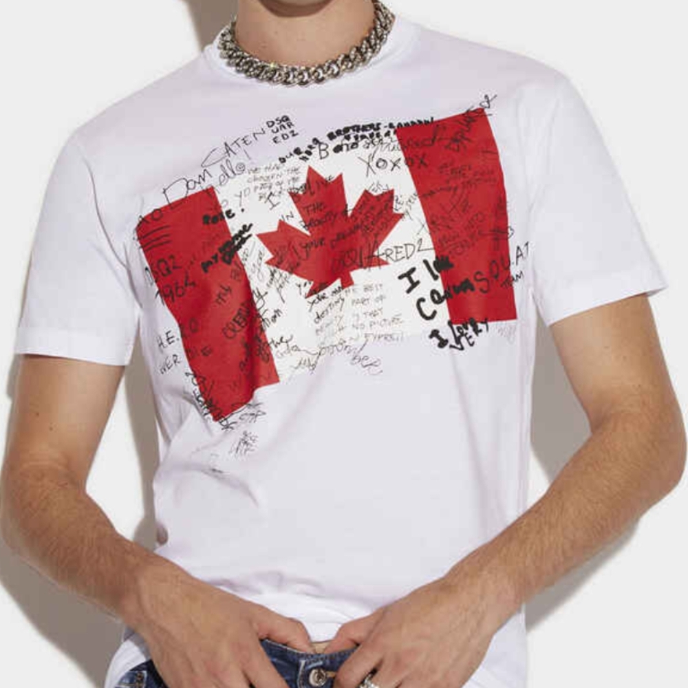 Dsquared2  Doodle flag cool T-shirt size Large